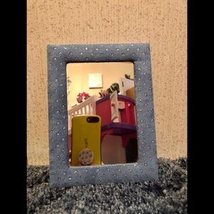 Claire's Blue Star Patterned Wall Mirror